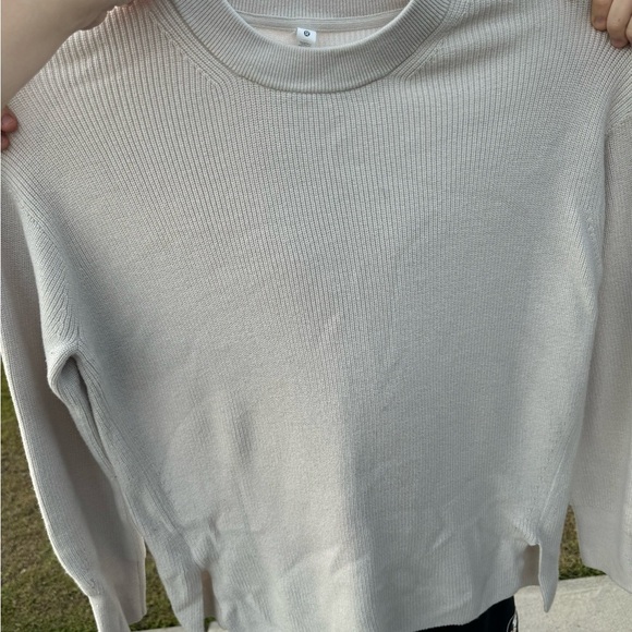lululemon athletica Sweaters - Lululemon White Opal Ribbed Sweater